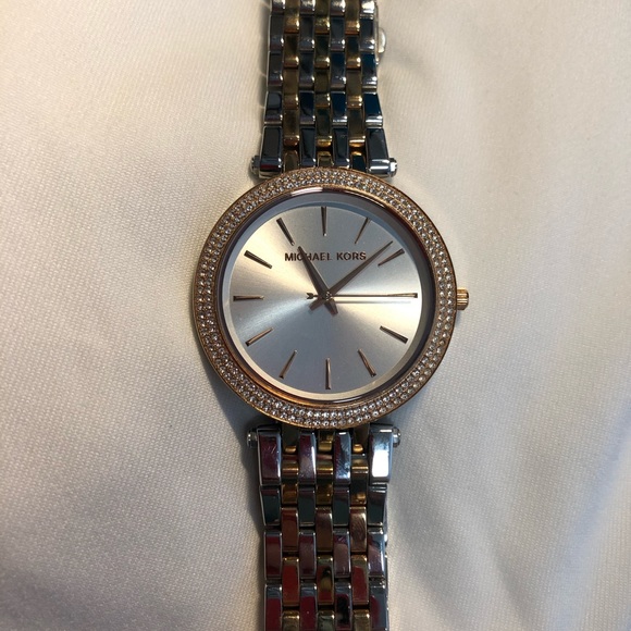 Michael Kors Women’s Darci Tri-Tone Watch (MK3203) - Picture 4 of 5